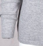 Cashmere V-neck m. rullekant - Sigrid