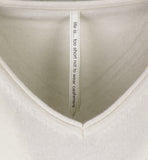 Cashmere V-neck m. rullekant - Sigrid