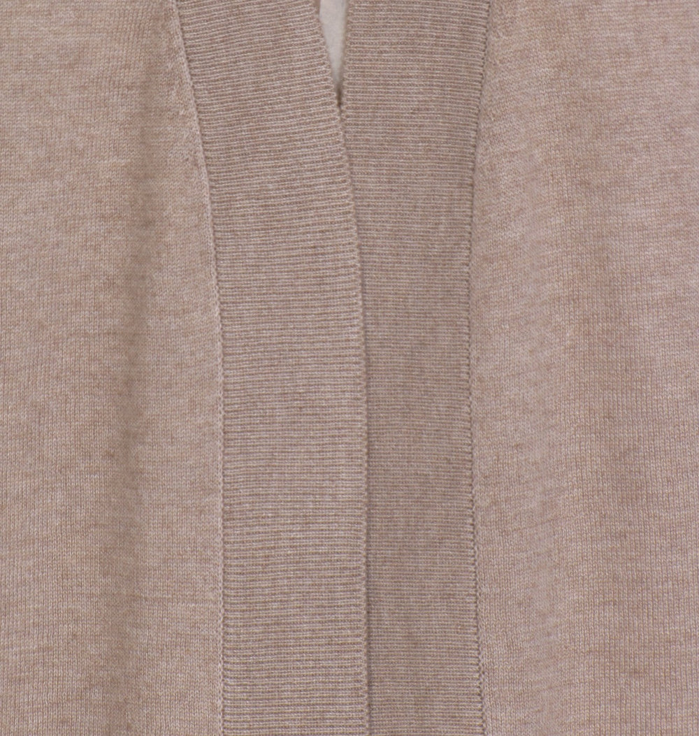 NYHED! Silke & Cashmere cardigan m. brede forkanter - Carla