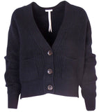 NYHED! LIMITED EDITION Cardigan m. naturknapper i kraftig strik - Mari