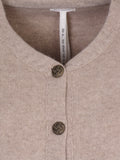 NYHED! LIMITED EDITION Cardigan m. guldknapper i kraftig strik - Mari