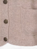NYHED! LIMITED EDITION Cardigan m. guldknapper i kraftig strik - Mari