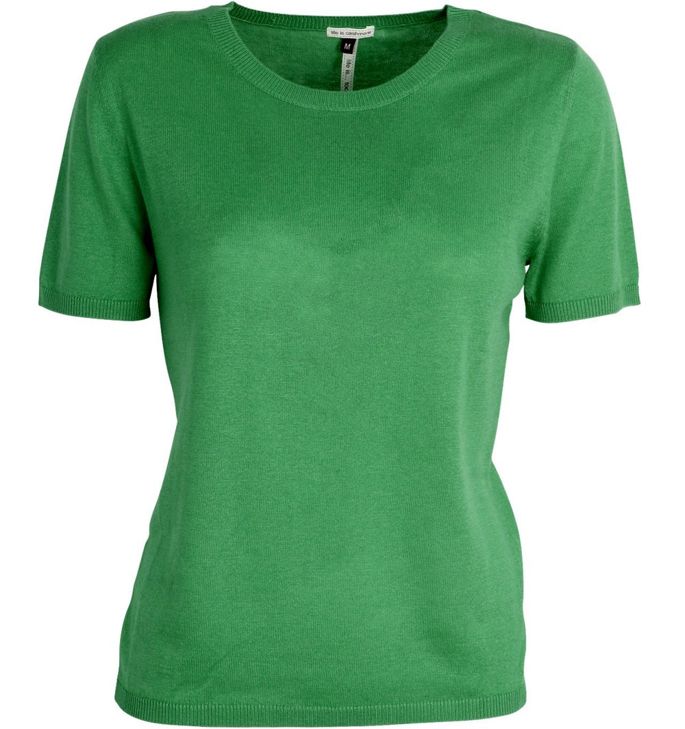 Silke & Cashmere kortærmet bluse Lucile