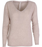 Cashmere Casual V-neck - Marielle