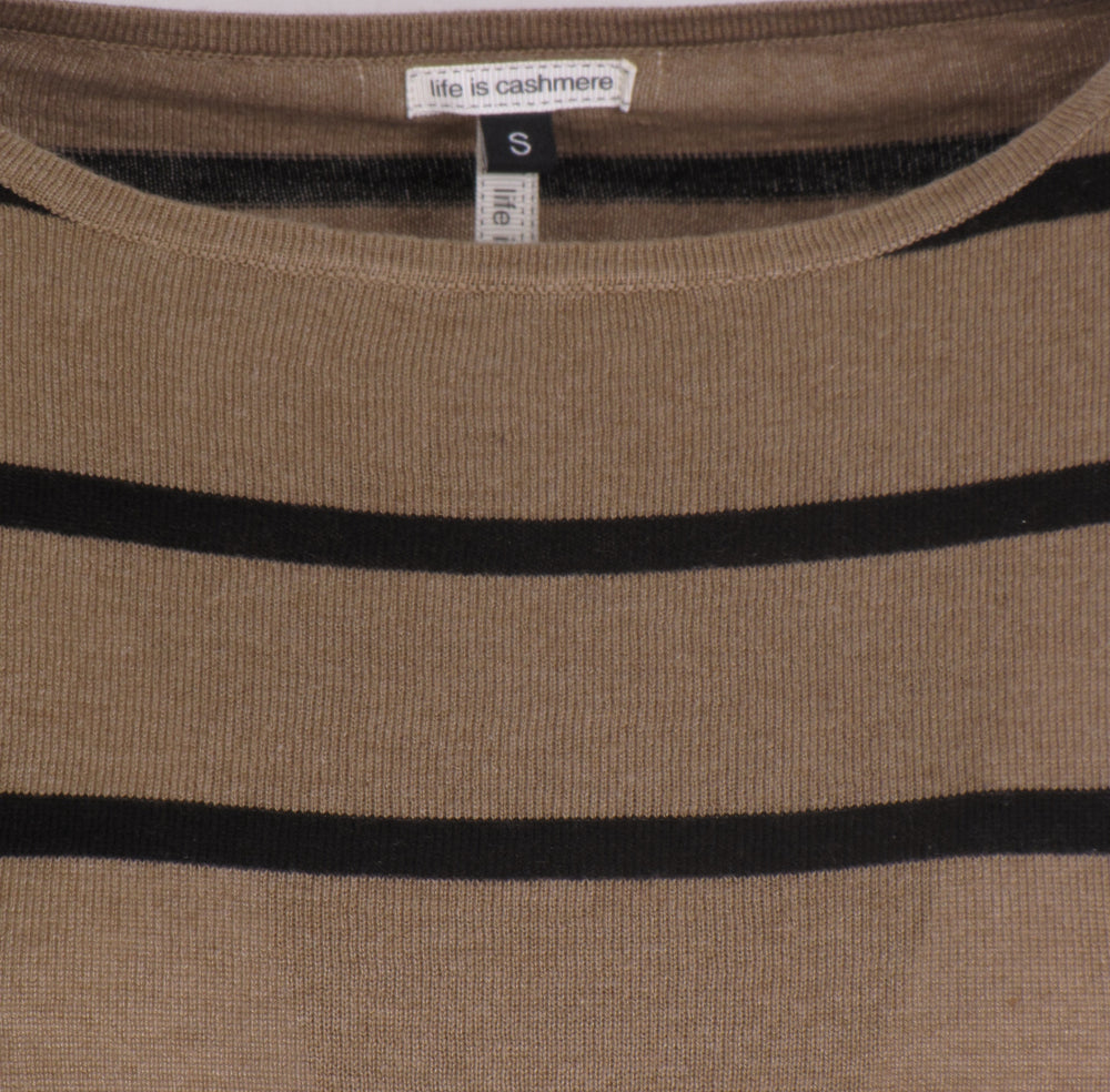 Silke & cashmere stribet bluse Ines