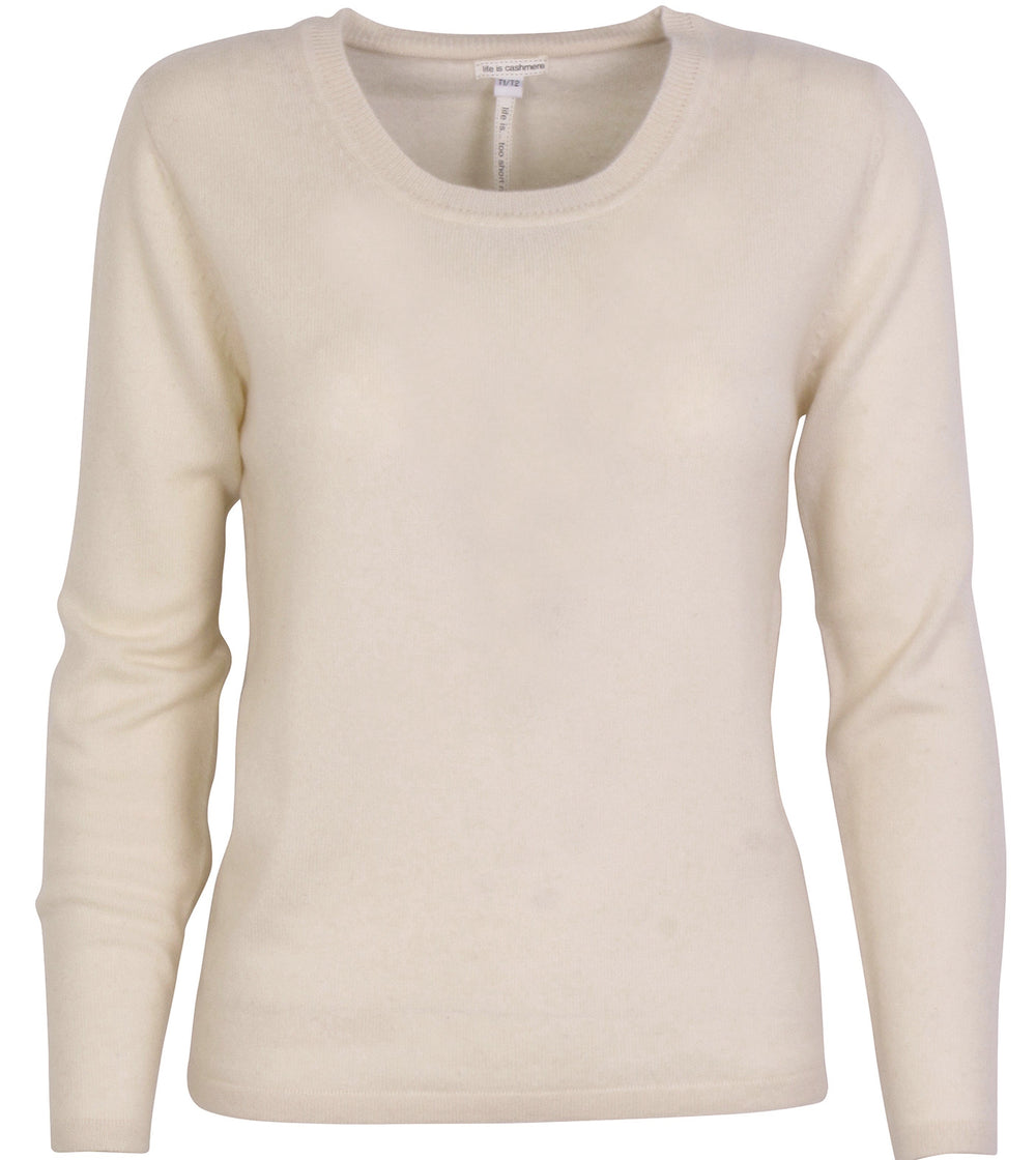 Klassisk cashmere U-neck - Petra