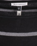 Silke & cashmere stribet bluse Ines