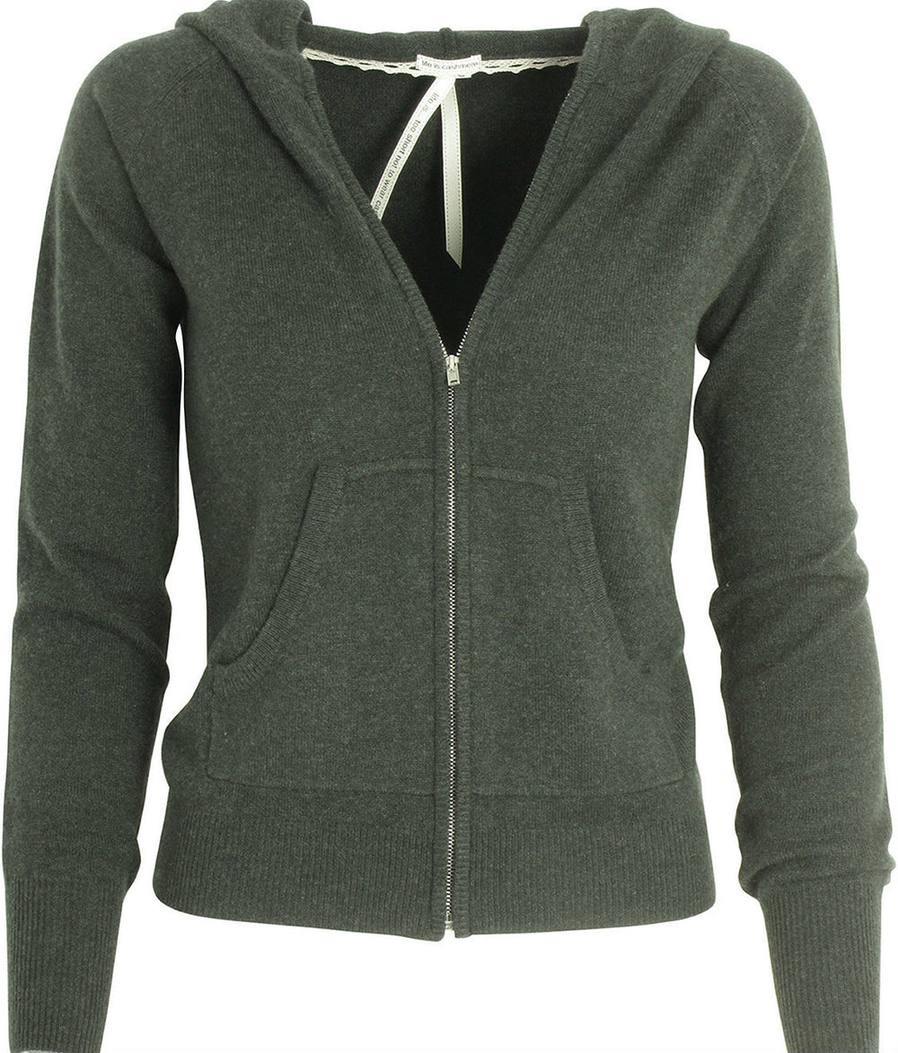 Cashmere hættetrøje Jade KUN STR.S