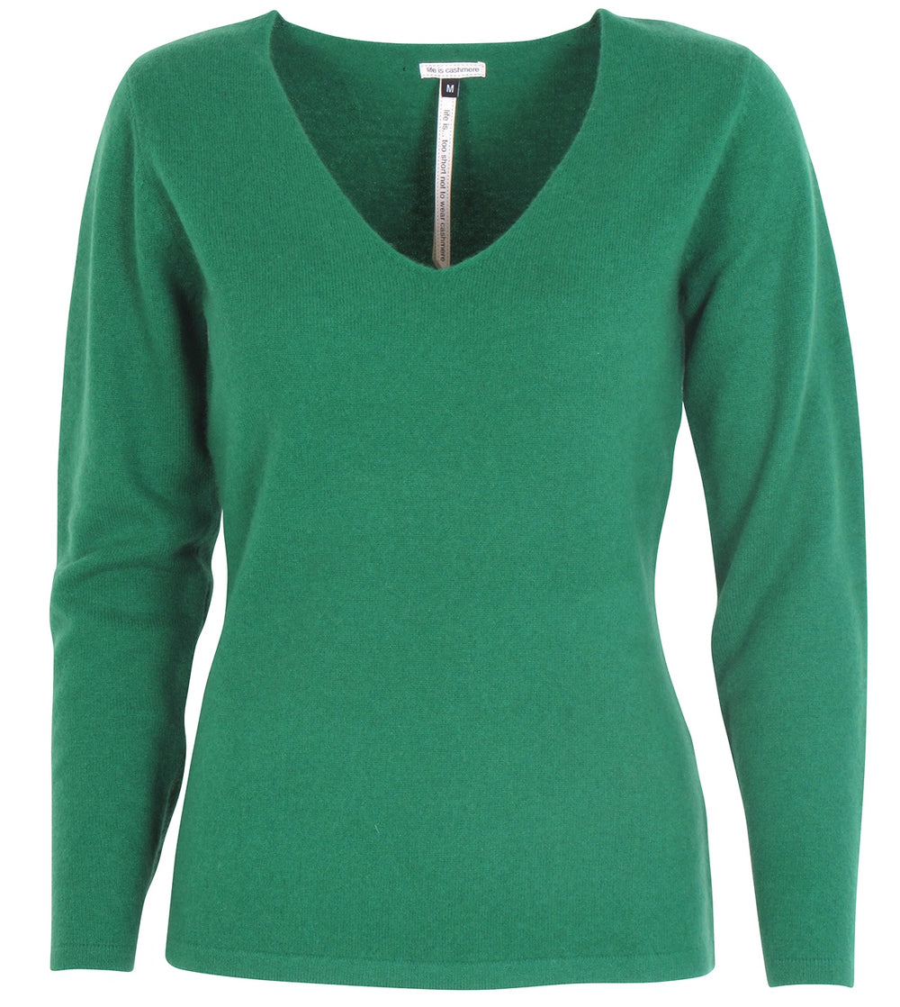 Cashmere Casual V-neck - Marielle