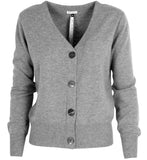 NYHED! Cashmere cardigan m. knapper - Babeth