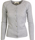 Cashmere cardigan m. raglan Saga