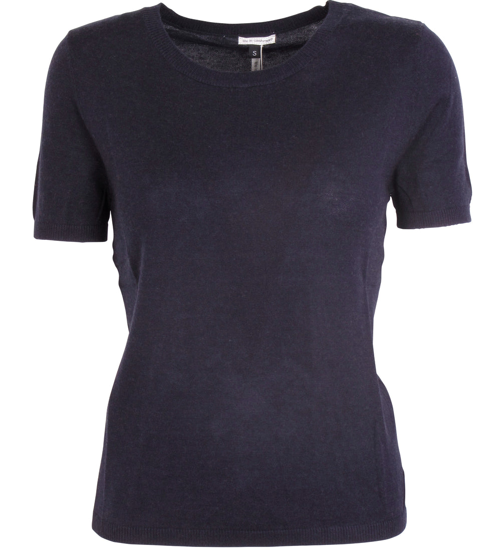 Silke & Cashmere kortærmet bluse Lucile