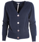 NYHED! Cashmere cardigan m. knapper - Babeth