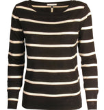 Silke & cashmere stribet bluse Ines