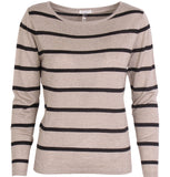 Silke & cashmere stribet bluse - Ines
