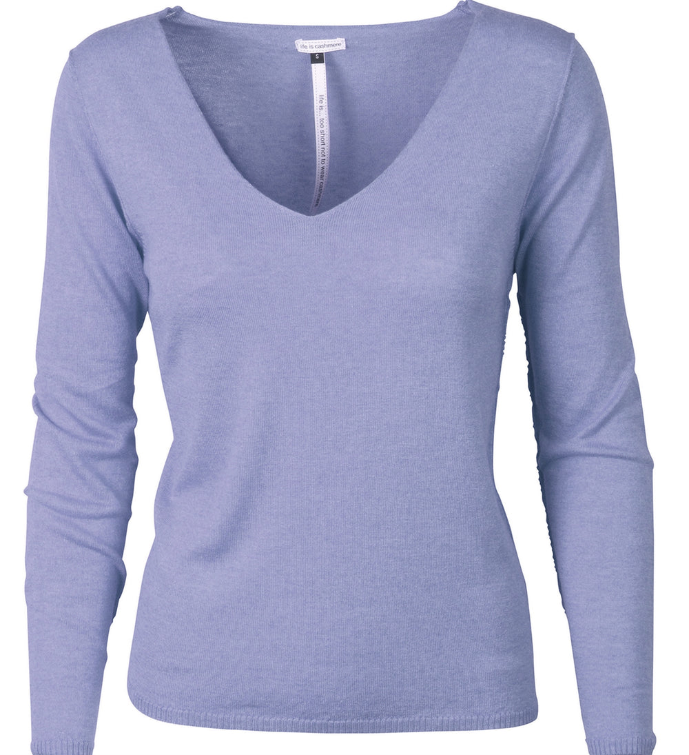 NYHED! Silke & cashmere v-neck Aline